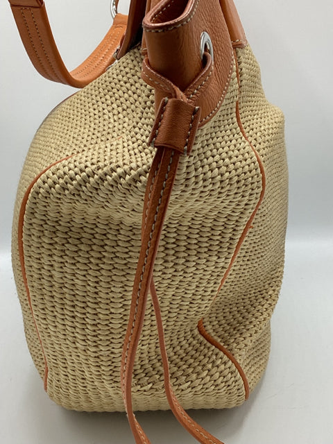Prada Straw Tote Handbag BeachBag Vintage