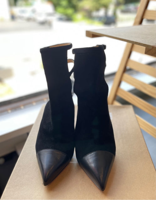 Christian Louboutin Lynn Open Back Ankle  Boot Sz 39.5 Shoe