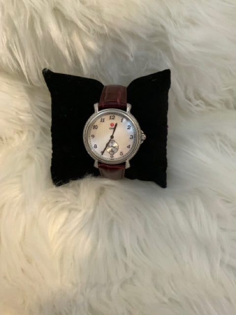 Michele CSX Watch Leather Croc Embossed Band