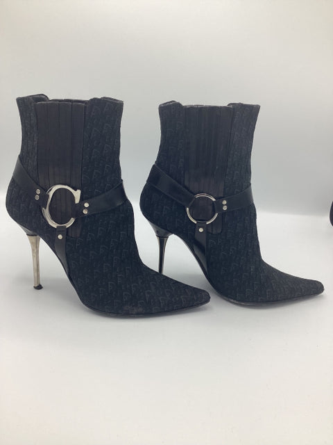 Dior Sz 36 Diorissimo Stiletto Ankle Boot Shoe Booties