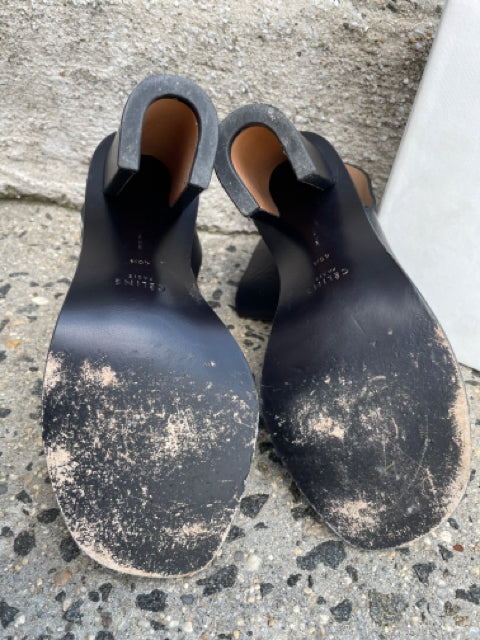 Celine Peep Toe Sandal Size 40.5 Shoe Leather