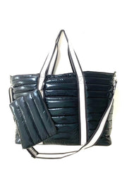 Puffer Tote 3 Pc Set