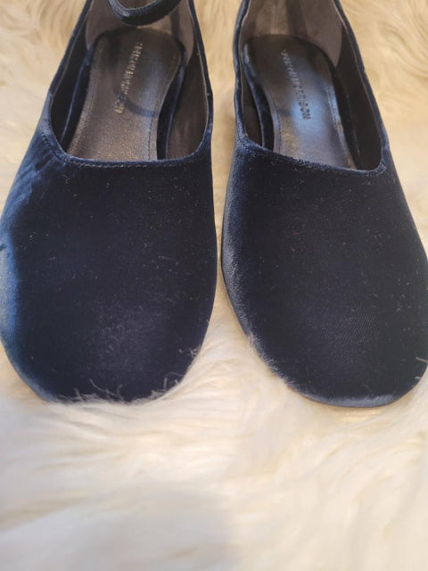 Sigerson Morrisson Sz 8.5 Oceano Velvet Mary Jane Heel