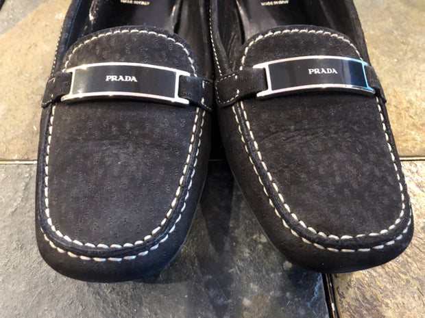 Vintage Prada Driving Moccosins Flat Sz 38 Shoe
