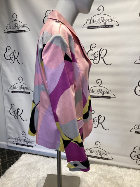 Hartly by Averardo Bessi Geometric print Sz M Blazer