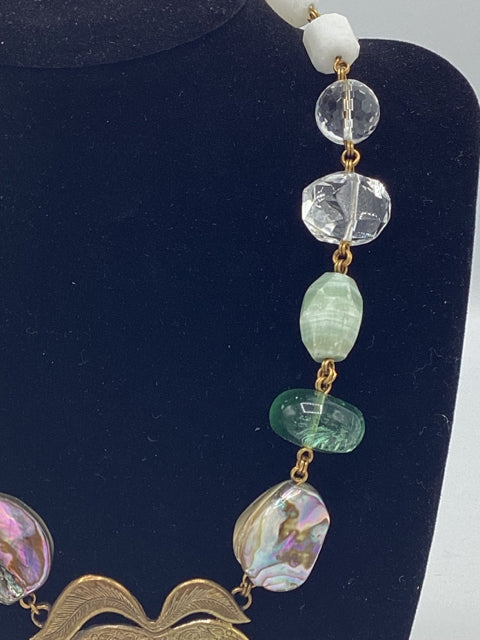 Stephen Dweck Multi Stone & Floral Necklace