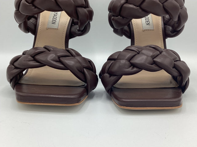 Steve Madden Sz 7.5 Kenley Woven Slide Sandals Shoe