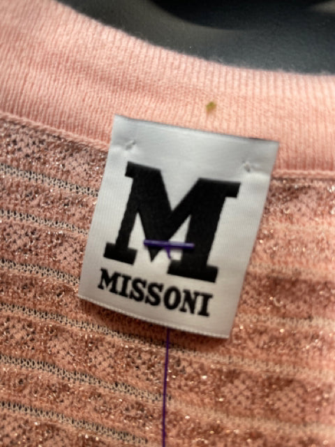 Pink Missoni Dress Pucker Knit Sheer w Slip IT 38 US Sz 2