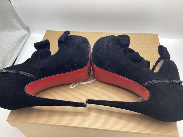 Christian Louboutin Sz 36.5 Madame Butterfly Ankle Booties Shoe Boot