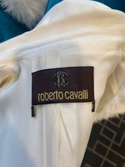 Roberto  Cavalli Crystal Adorned Drawstring Sz 42 Blazer