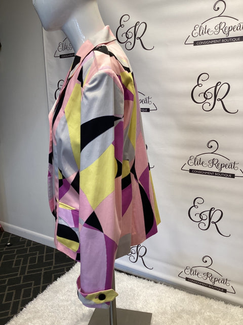 Hartly by Averardo Bessi Geometric print Sz M Blazer