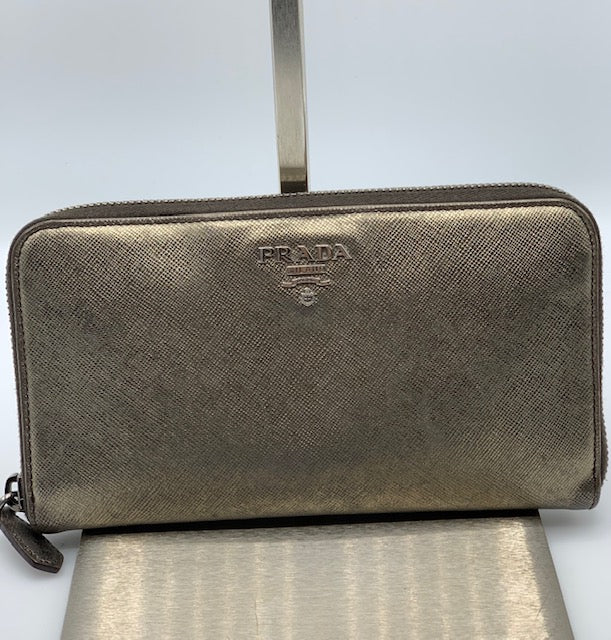 Prada Saffiano Zippy Wallet