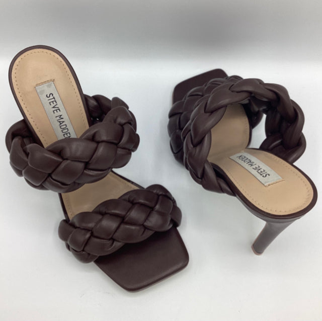 Steve Madden Sz 7.5 Kenley Woven Slide Sandals Shoe