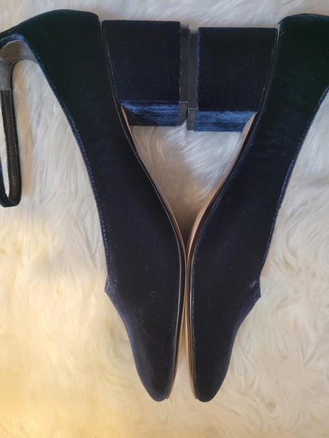 Sigerson Morrisson Sz 8.5 Oceano Velvet Mary Jane Heel