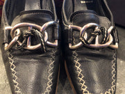 Prada Leather Box Toe Flat Sz 38 Shoe
