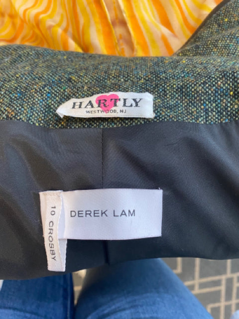Derek Lam Tweed And Leather  Sz 4 Jacket