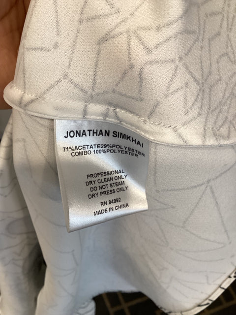 Jonathan Simkhai Asymetrical Sz M Tunic Top