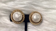 Chanel Pearl Clip On Earrings