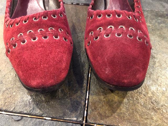 Prada Suede  Flat Pump Sz 38 Shoe