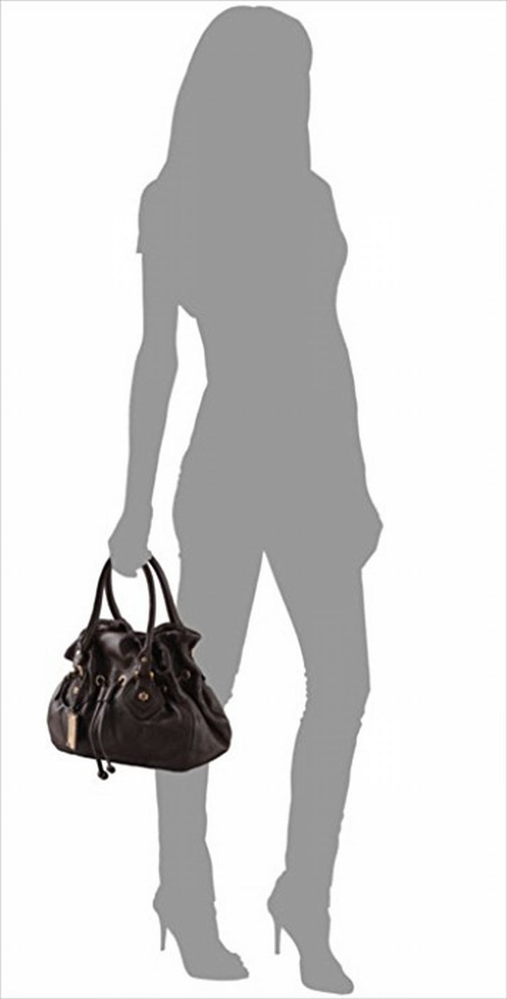 Marc By Marc Jacobs Classic Q Drawstringy Leather Bag NWT Brown Satchel Cross