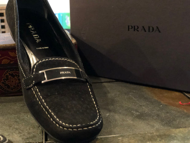 Vintage Prada Driving Moccosins Flat Sz 38 Shoe