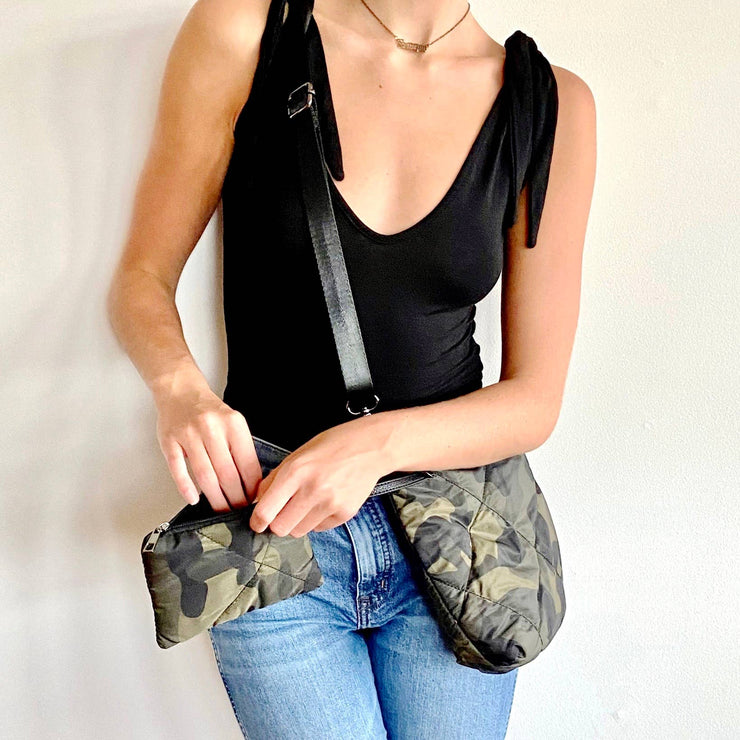 Camo Crossbody w Wristlet 2pc Set