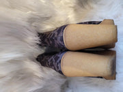 Stella McCartney Sz 37 Leopard Wedge Bootie