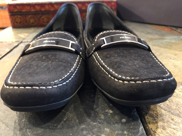 Vintage Prada Driving Moccosins Flat Sz 38 Shoe