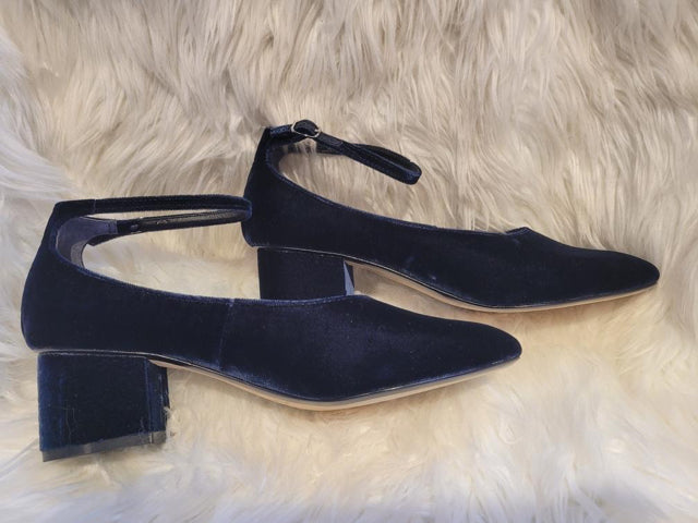 Sigerson Morrisson Sz 8.5 Oceano Velvet Mary Jane Heel