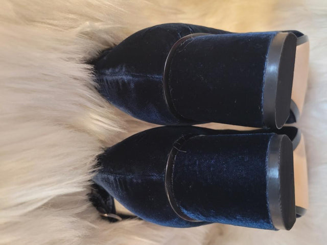 Sigerson Morrisson Sz 8.5 Oceano Velvet Mary Jane Heel