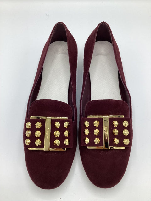 Salvatore Ferragamo Sz 7.5 Suede Flats Shoe