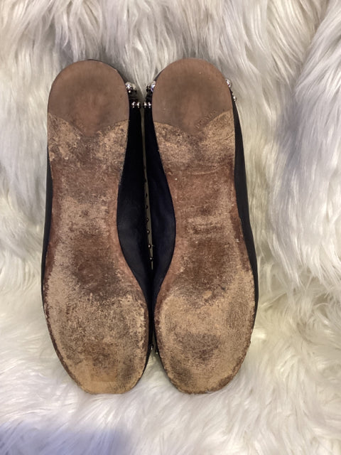 Prada Sz 39 Stud Ballet Flats