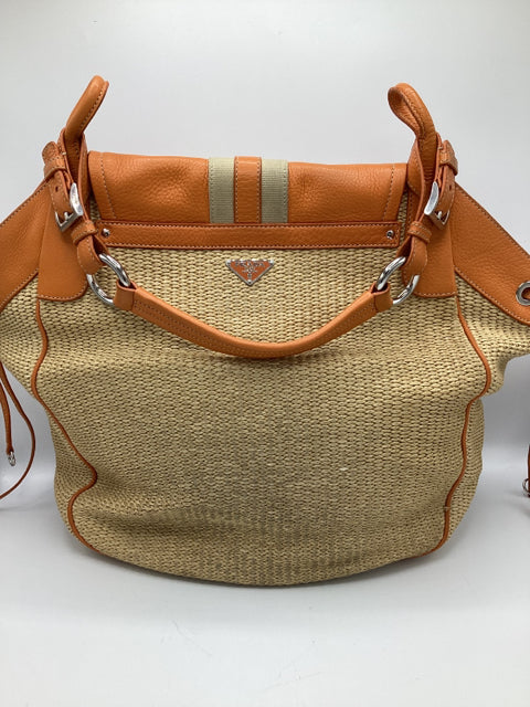 Prada Straw Tote Handbag BeachBag Vintage