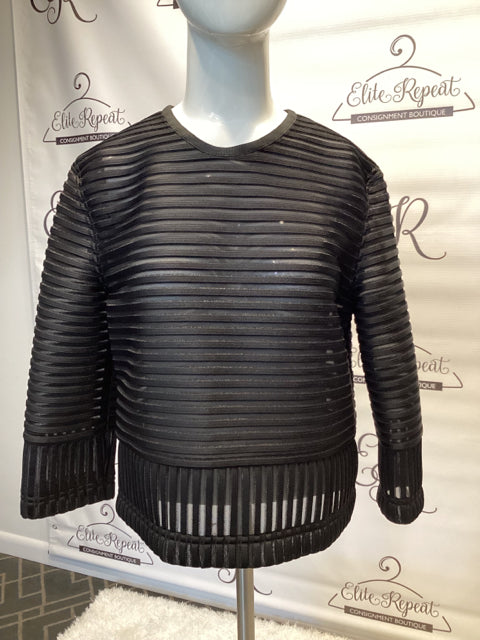 Kenzo Sheer Stripe Sz 40 Top