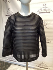 Kenzo Sheer Stripe Sz 40 Top