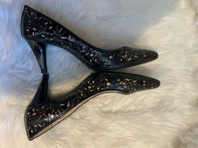 Prada Patent Leather Cut Out Pump Sz.39 Shoe