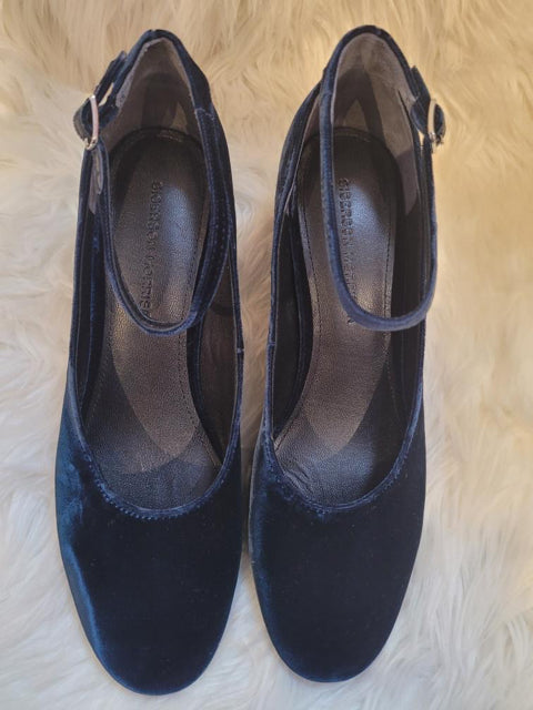 Sigerson Morrisson Sz 8.5 Oceano Velvet Mary Jane Heel