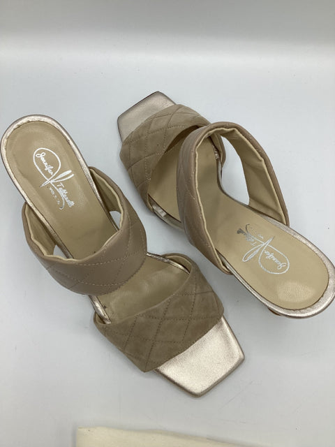 Jennifer Tattanelli Sz 41 Quilted Leather Sandals Shoe