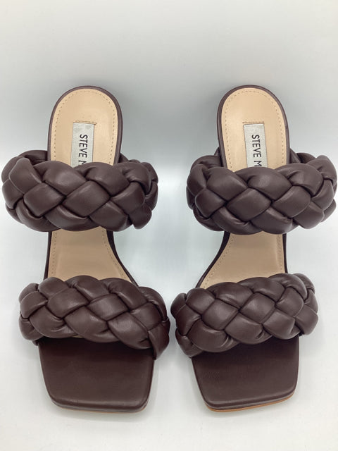 Steve Madden Sz 7.5 Kenley Woven Slide Sandals Shoe