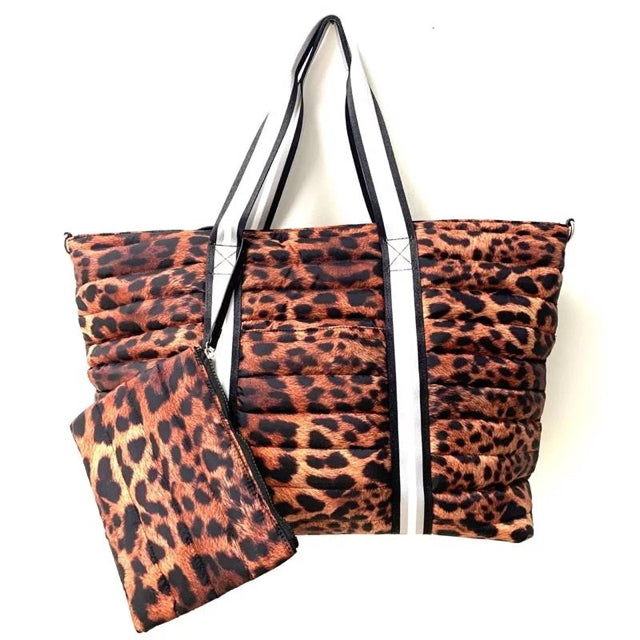 Leopard Tote 3 pc Set