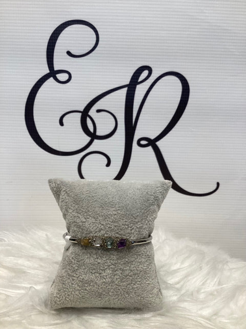 Boutique Artist Raw Stone Cuff Bracelet