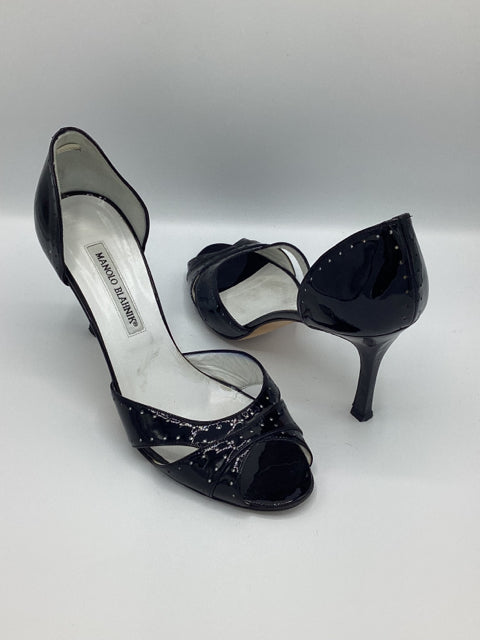 Manolo Blahnik Peep Toe Sz 39 Heel