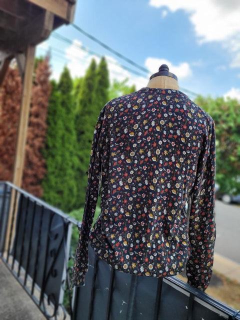 Marc By Marc Jacobs Sz M Floral Cardigan