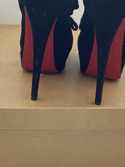 Christian Louboutin Sz 36.5 Madame Butterfly Ankle Booties Shoe Boot