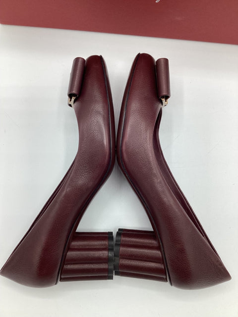 Salvatore Ferragamo Sz 6.5 Borde Calf Shoe Pump