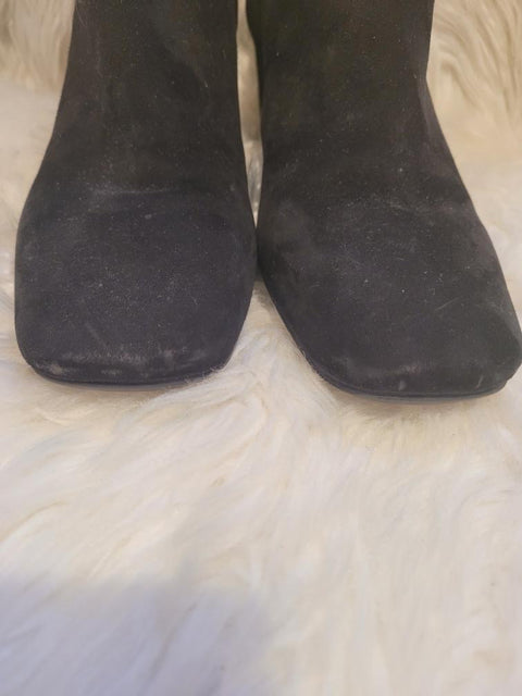 Prada 38.5 Suede Ankle Boots