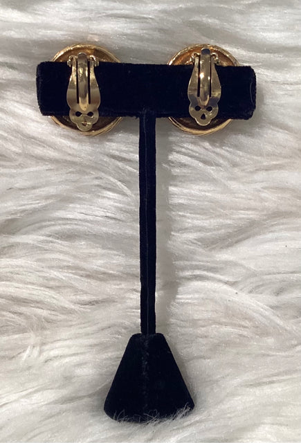 Chanel Pearl Clip On Earrings