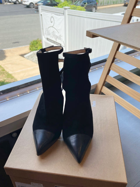 Christian Louboutin Lynn Open Back Ankle  Boot Sz 39.5 Shoe