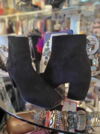 Prada 38.5 Suede Ankle Boots