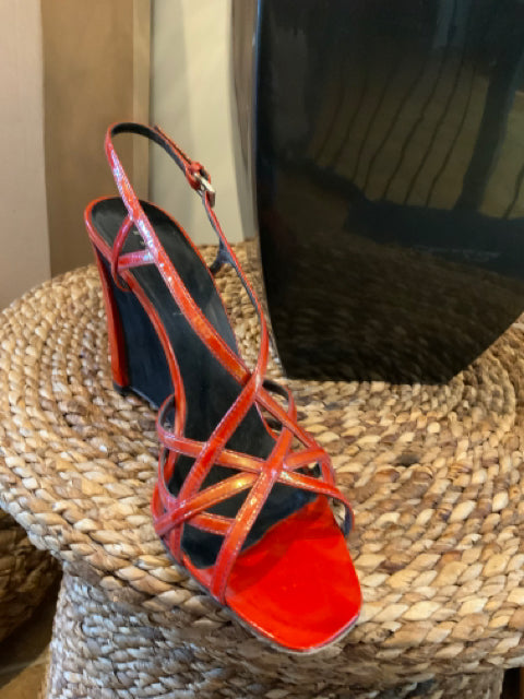 Prada As Is Calzarrare Donna Strappy Wedge Sz 8 Shoe
